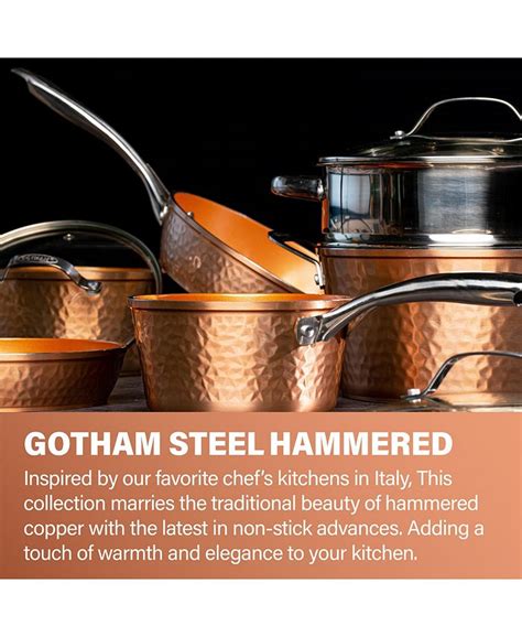 gotham steel 10 pc box set|gotham hammered 10 piece set.